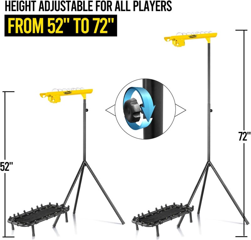 PLAYAPUT Baseball Soft Toss with Rebound Mesh Net - Hold Up 8 Balls Electric Baseball Training Equipment, Adjustable Height & Speed 6/8/10S Pitching Machine for Coaches & Players,Portable Carry Bag - Image 2